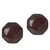 Jay King Sterling Silver Rose Taupe Quartzite Stud Earrings